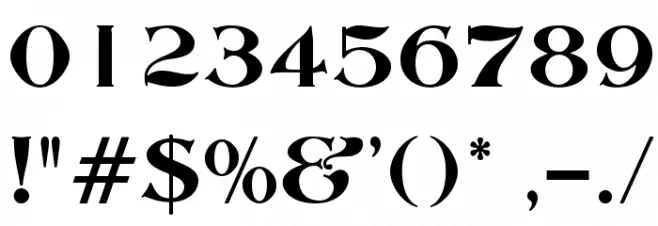 ABBESSOpti Font OTHER CHARS