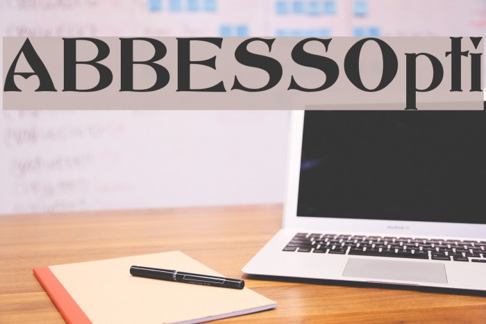 ABBESSOpti Font examples