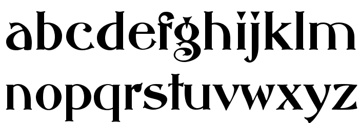ABBESSOpti Font LOWERCASE