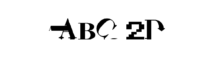 ABC 2D  font caratteri gratis