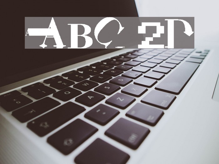 ABC 2D Font examples