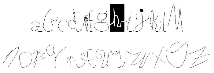 ABC 2D Font LOWERCASE