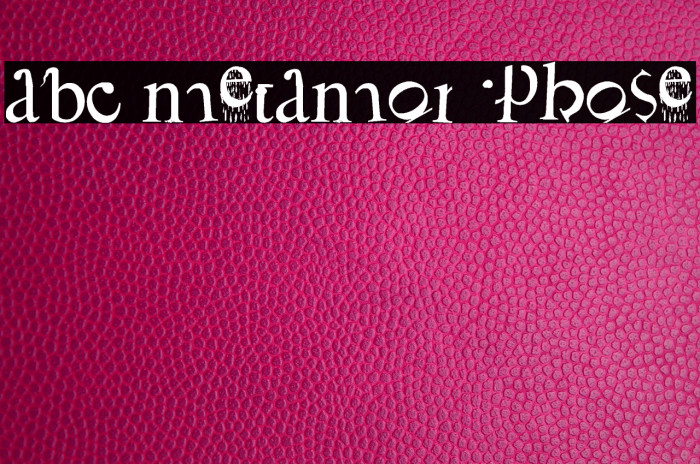 ABC Metamorphose Font examples