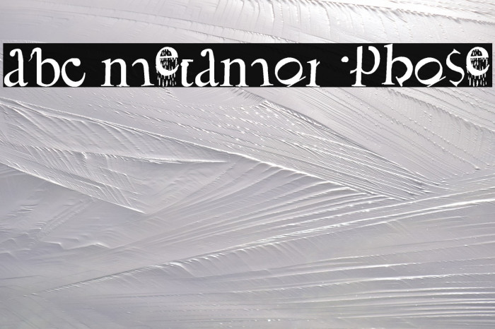 ABC Metamorphose Font examples
