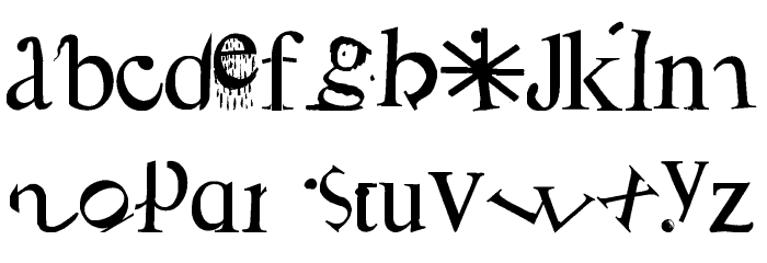ABC Metamorphose Font LOWERCASE