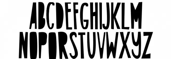 ABCFONT-HPLHS फ़ॉन्ट अपरकेस