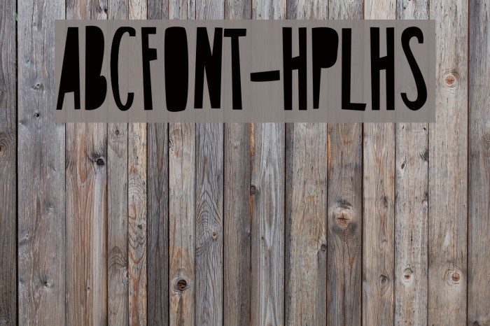 ABCFONT-HPLHS Font examples
