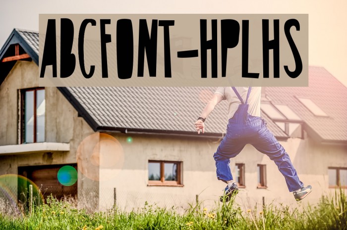 ABCFONT-HPLHS Font examples