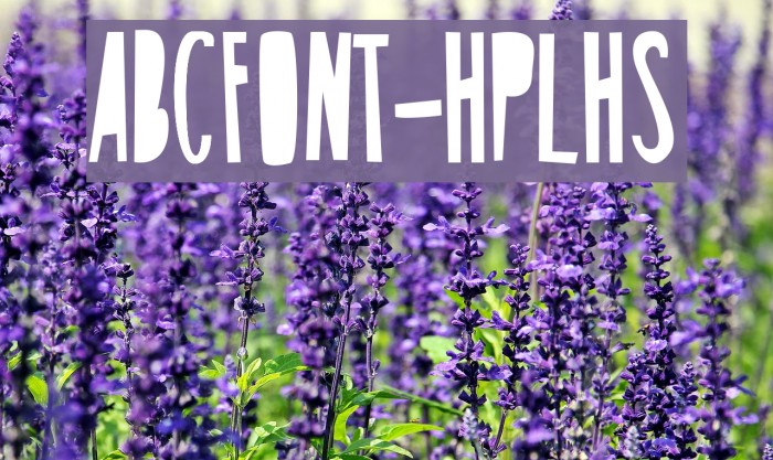ABCFONT-HPLHS Font examples