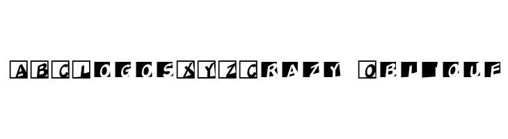 ABCLogosXYZCrazy-Oblique Font