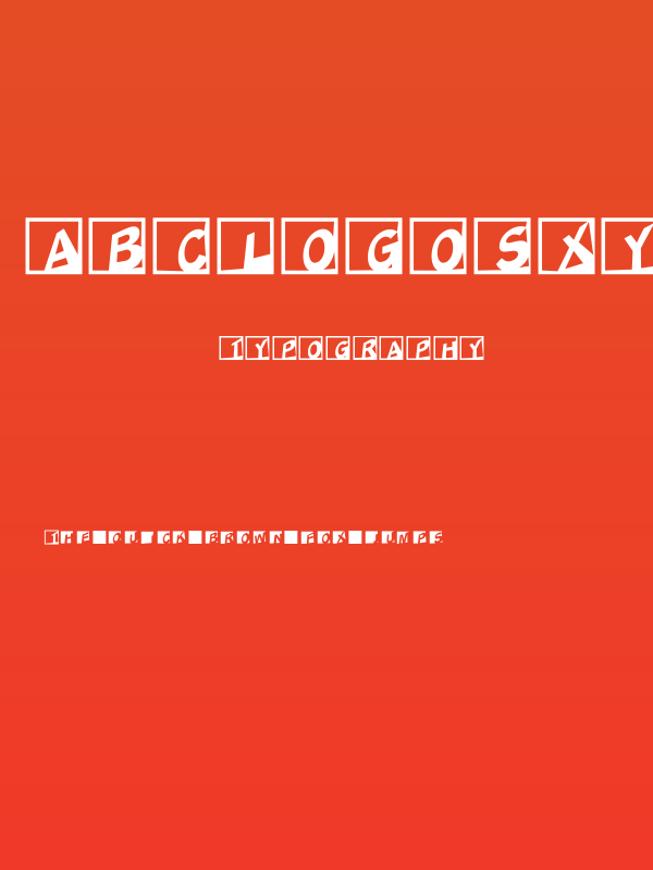 ABCLogosXYZCrazy-Oblique Poster