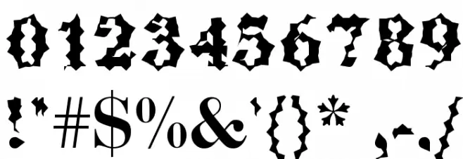 ABCTech Bodoni Cactus Font OTHER CHARS