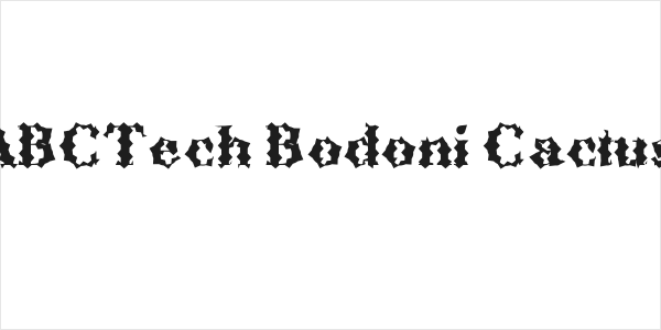 ABCTech Bodoni Cactus Logo
