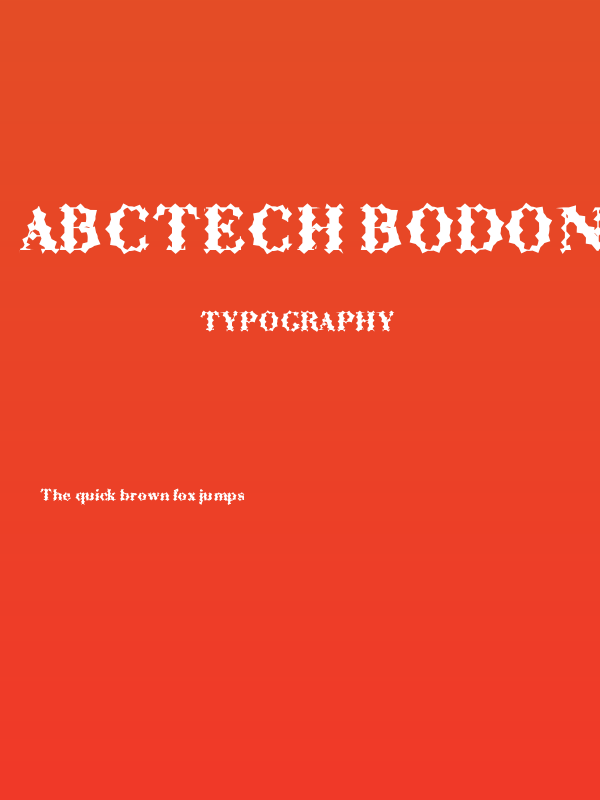 ABCTech Bodoni Cactus Poster