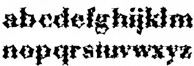 ABCTech Bodoni Cactus Font LOWERCASE