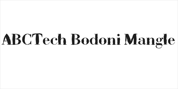 ABCTech Bodoni Mangle Logo