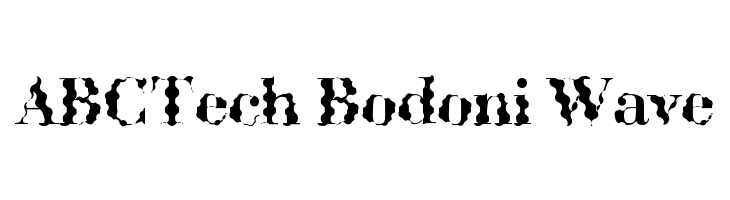 ABCTech Bodoni Wave Caratteri