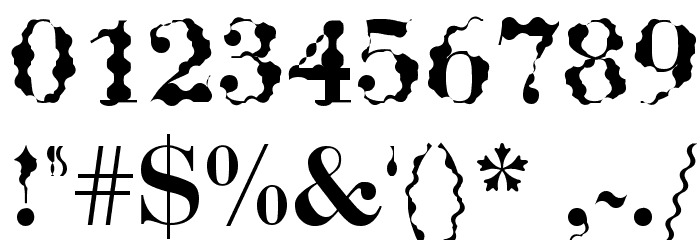ABCTech Bodoni Wave Font OTHER CHARS