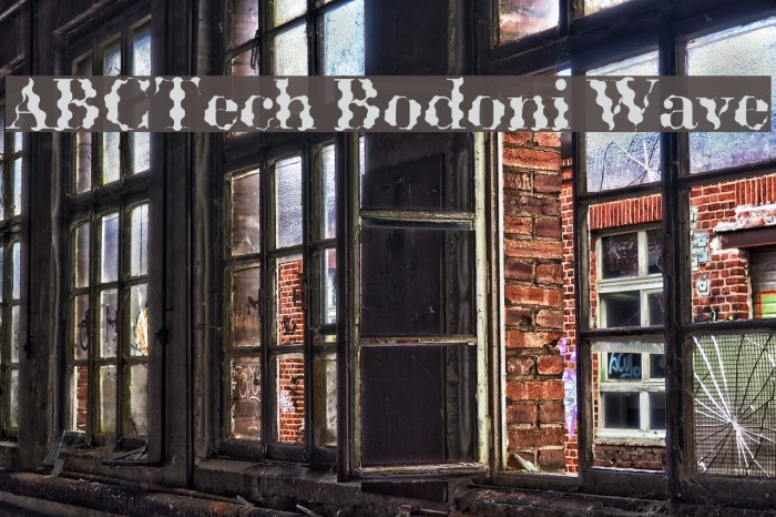 ABCTech Bodoni Wave Font examples