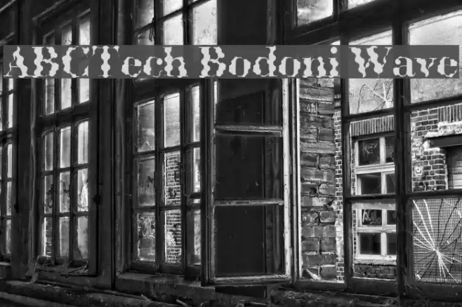 ABCTech Bodoni Wave フォント examples
