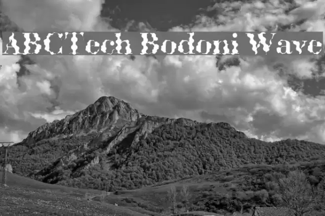 ABCTech Bodoni Wave フォント examples