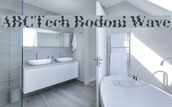 ABCTech Bodoni Wave Font examples
