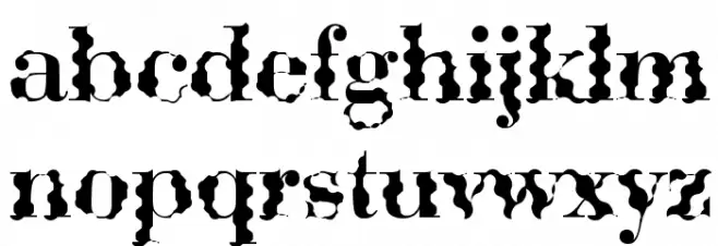 ABCTech Bodoni Wave フォント 小文字