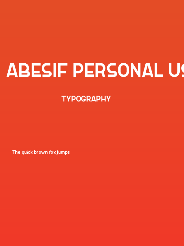 ABESIF Personal Use Poster