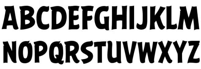 ABFlockHeadline Bold Font Litere mari