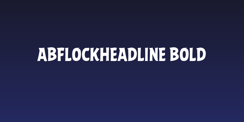 ABFlockHeadline Bold Social Header