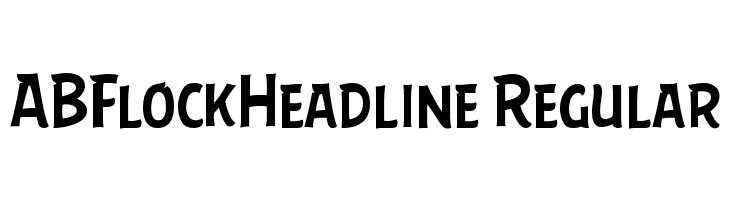 ABFlockHeadline Regular Шрифта