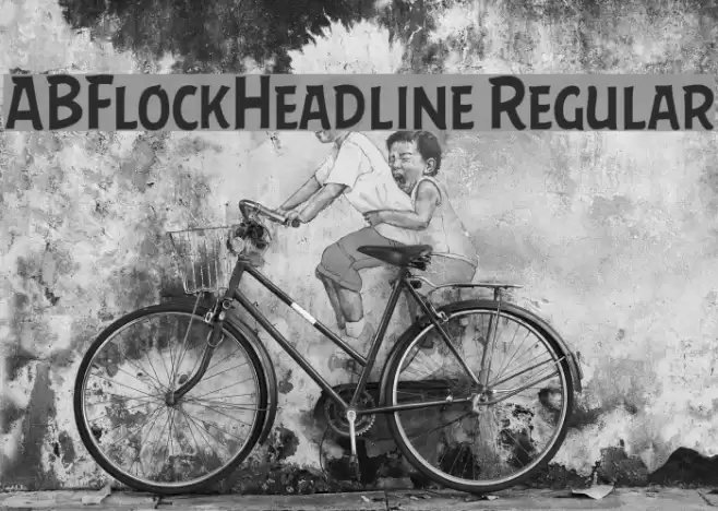 ABFlockHeadline Regular Font examples