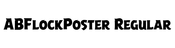 ABFlockPoster Regular Font