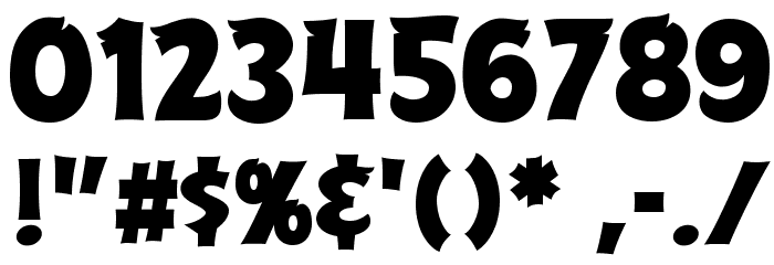 ABFlockPoster Regular Font OTHER CHARS