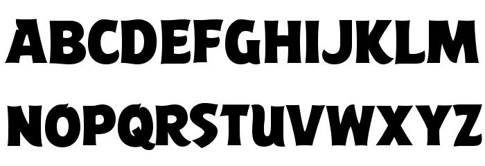 ABFlockPoster Regular Font LOWERCASE