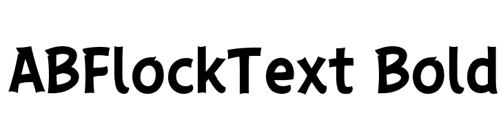 ABFlockText Bold  नि: शुल्क फ़ॉन्ट्स डाउनलोड