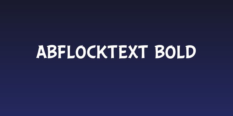 ABFlockText Bold Social Header