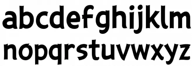 ABFlockText Bold Шрифта строчной