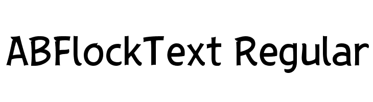 ABFlockText Regular  Fuentes Gratis Descargar