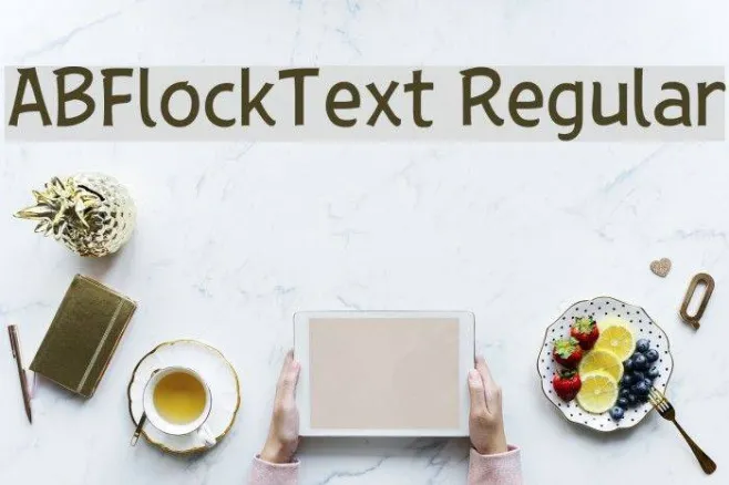 ABFlockText Regular Example 2