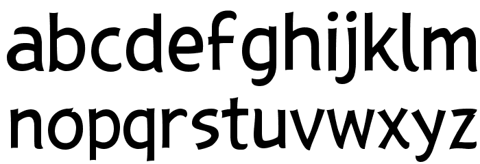ABFlockText Regular Font LOWERCASE