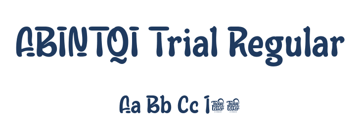 ABINTQI Trial Regular Font Preview
