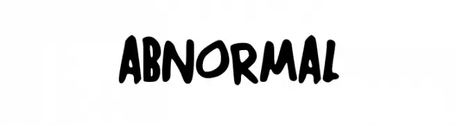 ABNORMAL  Frei Schriftart Herunterladen