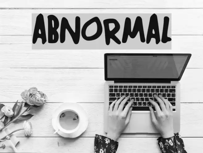 ABNORMAL Font examples
