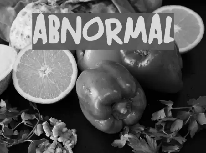 ABNORMAL Font examples