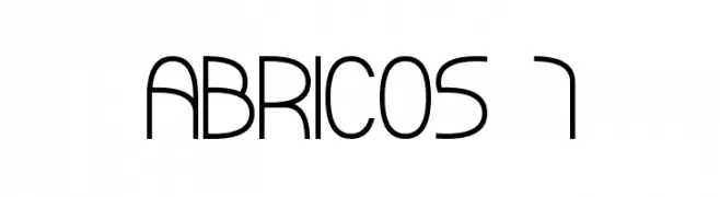 ABRICOS 7  Frei Schriftart Herunterladen