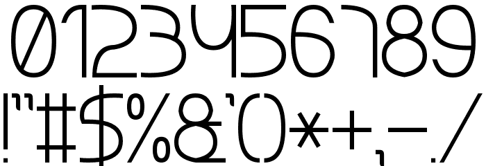 ABRICOS 7 Font OTHER CHARS