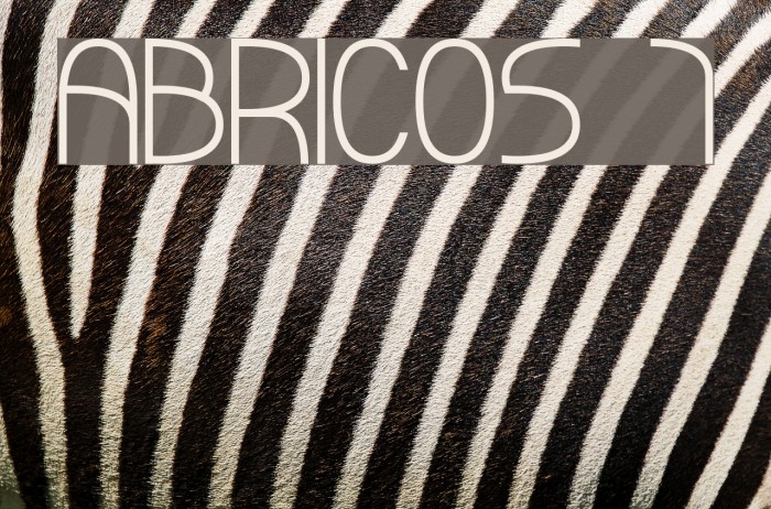 ABRICOS 7 Font examples