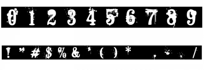 ABSTEMIOUS Font OTHER CHARS