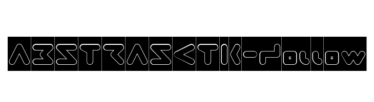 ABSTRASCTIK- Hollow फ़ॉन्ट